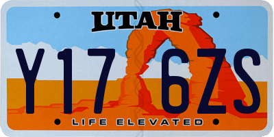 UT license plate Y176ZS