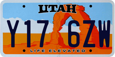 UT license plate Y176ZW