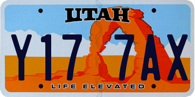 UT license plate Y177AX