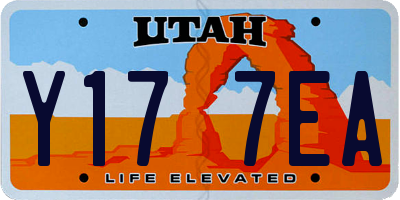 UT license plate Y177EA