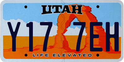 UT license plate Y177EH
