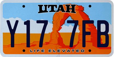 UT license plate Y177FB