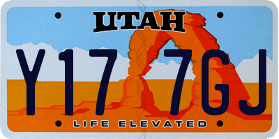 UT license plate Y177GJ