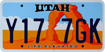 UT license plate Y177GK