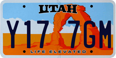 UT license plate Y177GM