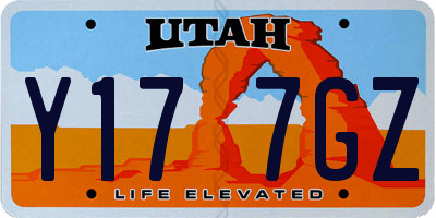 UT license plate Y177GZ