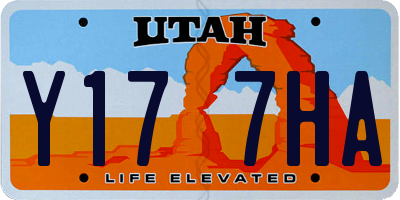 UT license plate Y177HA