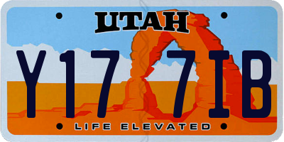 UT license plate Y177IB