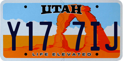 UT license plate Y177IJ