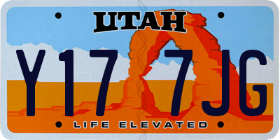 UT license plate Y177JG
