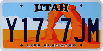 UT license plate Y177JM
