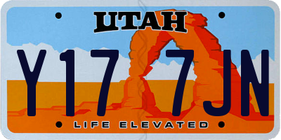 UT license plate Y177JN