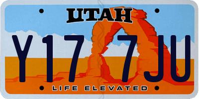 UT license plate Y177JU