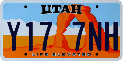 UT license plate Y177NH