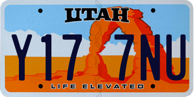 UT license plate Y177NU
