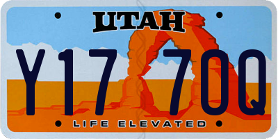 UT license plate Y177OQ