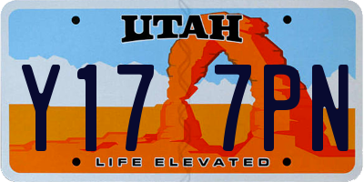 UT license plate Y177PN