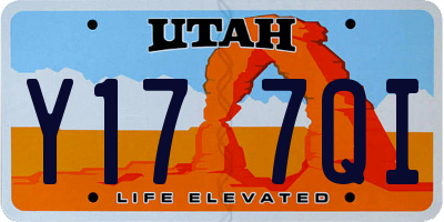 UT license plate Y177QI