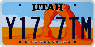 UT license plate Y177TM