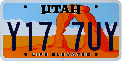 UT license plate Y177UY