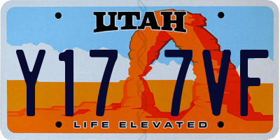UT license plate Y177VF