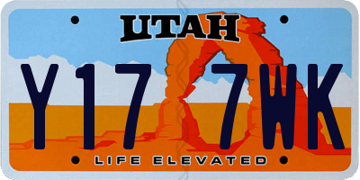 UT license plate Y177WK