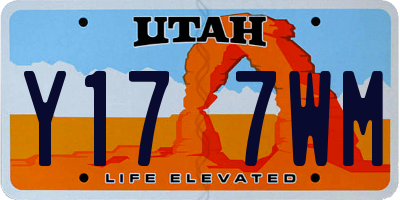 UT license plate Y177WM