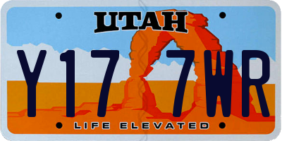 UT license plate Y177WR