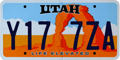 UT license plate Y177ZA
