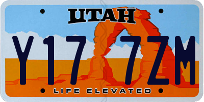 UT license plate Y177ZM