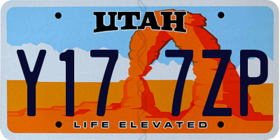 UT license plate Y177ZP