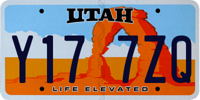 UT license plate Y177ZQ