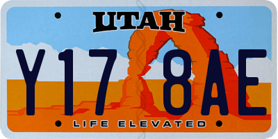 UT license plate Y178AE
