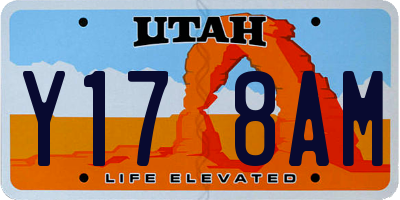 UT license plate Y178AM