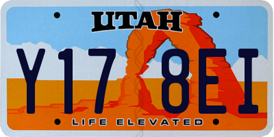 UT license plate Y178EI