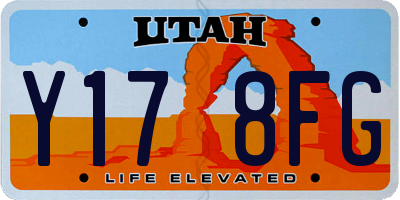 UT license plate Y178FG