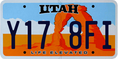 UT license plate Y178FI
