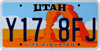UT license plate Y178FJ