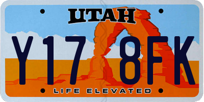 UT license plate Y178FK