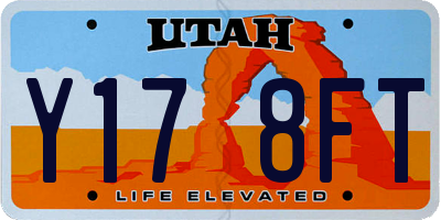 UT license plate Y178FT