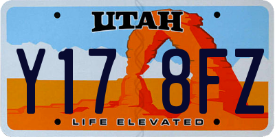 UT license plate Y178FZ