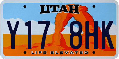 UT license plate Y178HK
