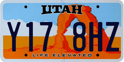 UT license plate Y178HZ