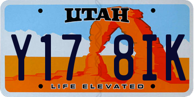 UT license plate Y178IK