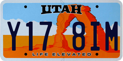 UT license plate Y178IM