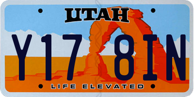 UT license plate Y178IN