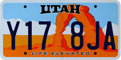 UT license plate Y178JA