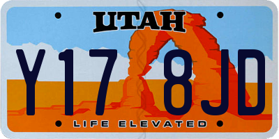 UT license plate Y178JD