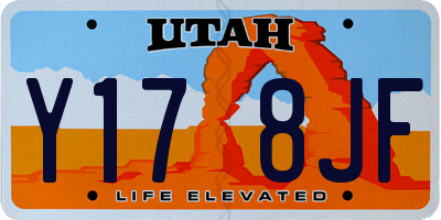 UT license plate Y178JF