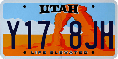 UT license plate Y178JH